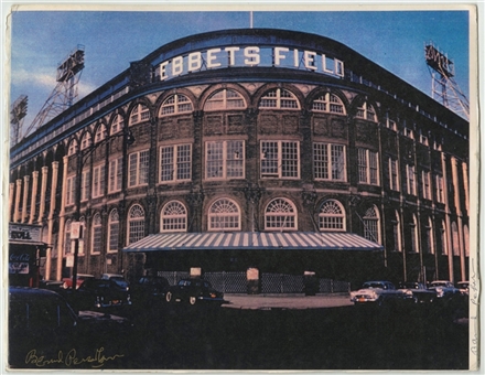 1955 Original Ebbets Field Color Photograph Signed By The Photographer